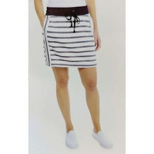 Jones New York striped athletic mini skirt sz S
